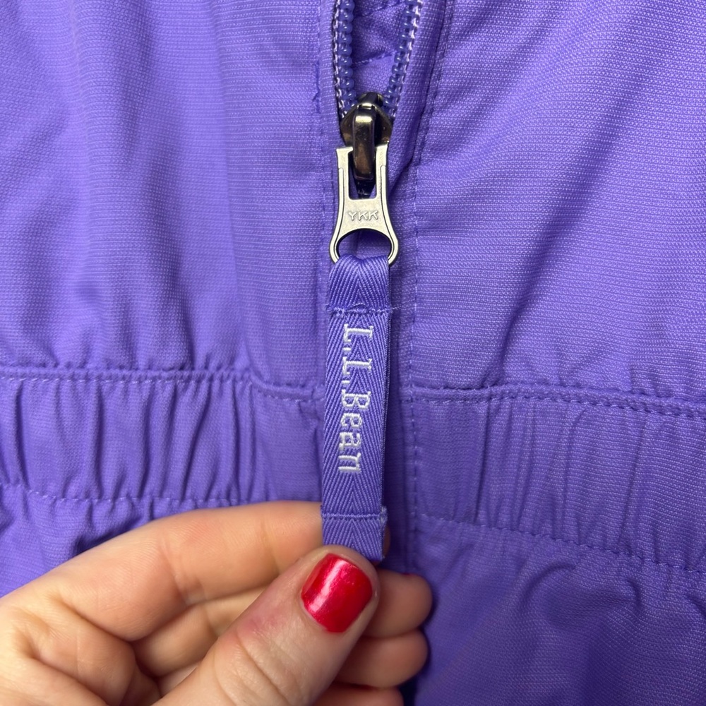 L.L. Bean Kids Snow Bib Overalls in Vibrant Purple 2T - Picture 2 of 6
